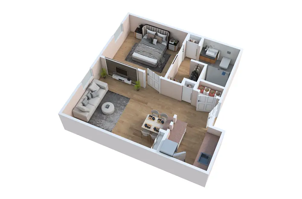 One Bedroom/One Bath One Bedroom/One Bath